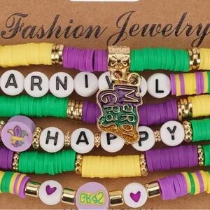 Mardi Gras bracelet